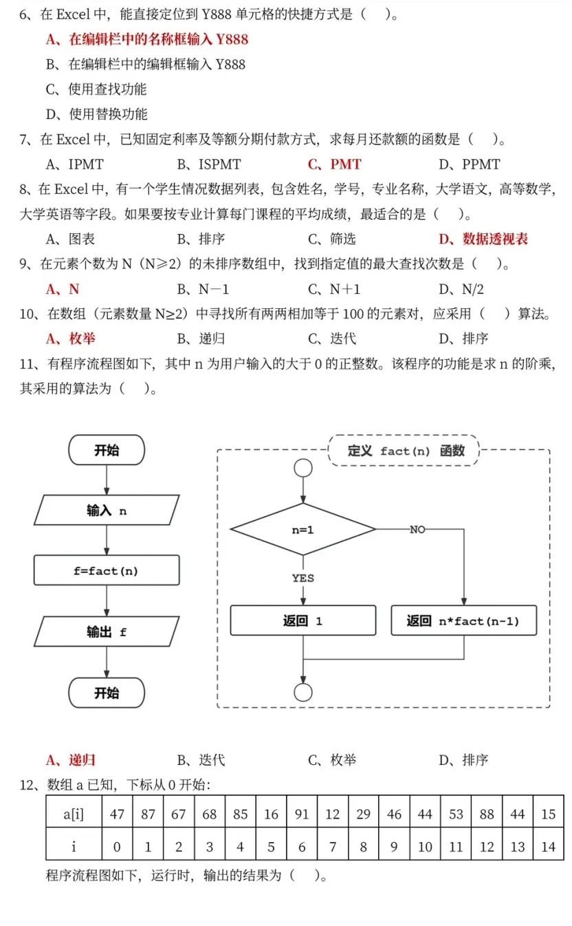 重庆专升本历年真题